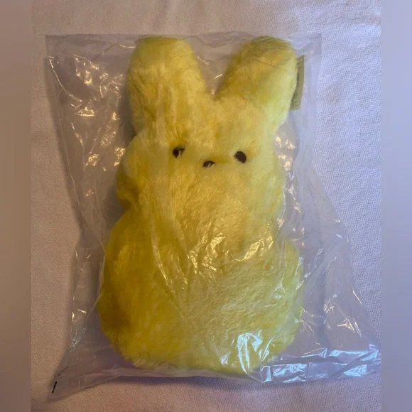 Peeps. Shaggy Yellow 15” Plush Bunny NWT - Picture 13 of 14